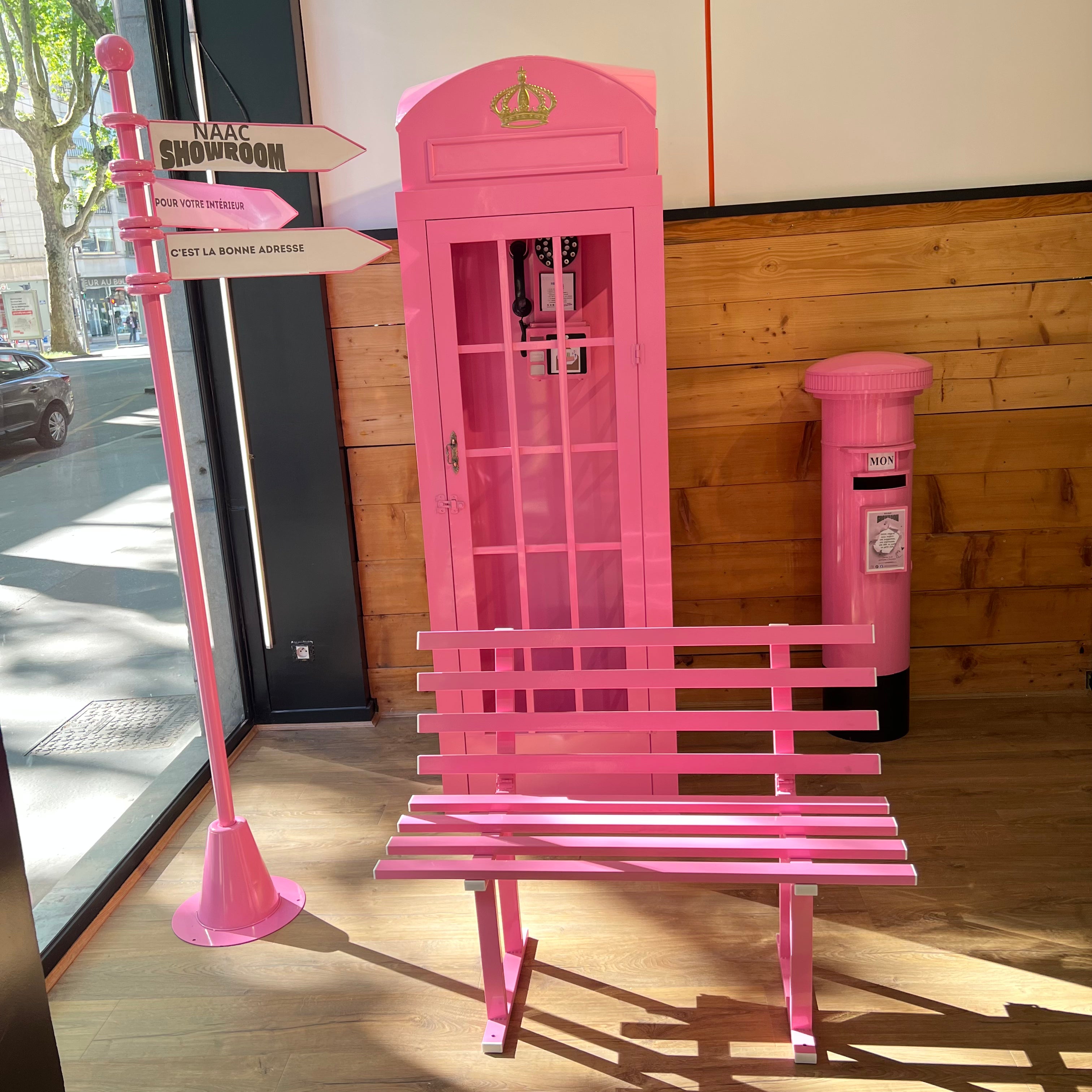Set de cabine téléphonique personnalisable (4 éléments)