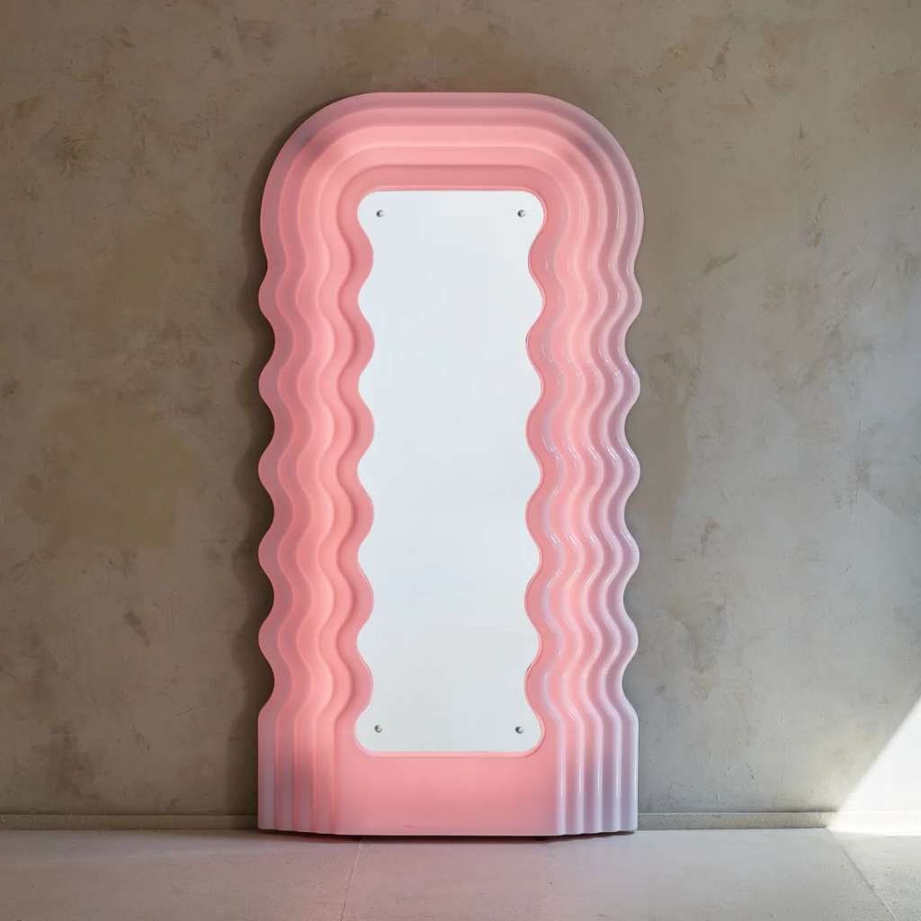 Wavy Neon Mirror