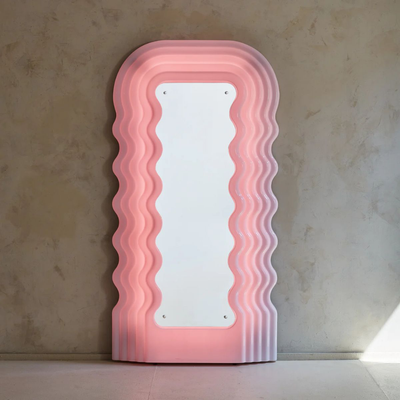 Wavy Neon Mirror