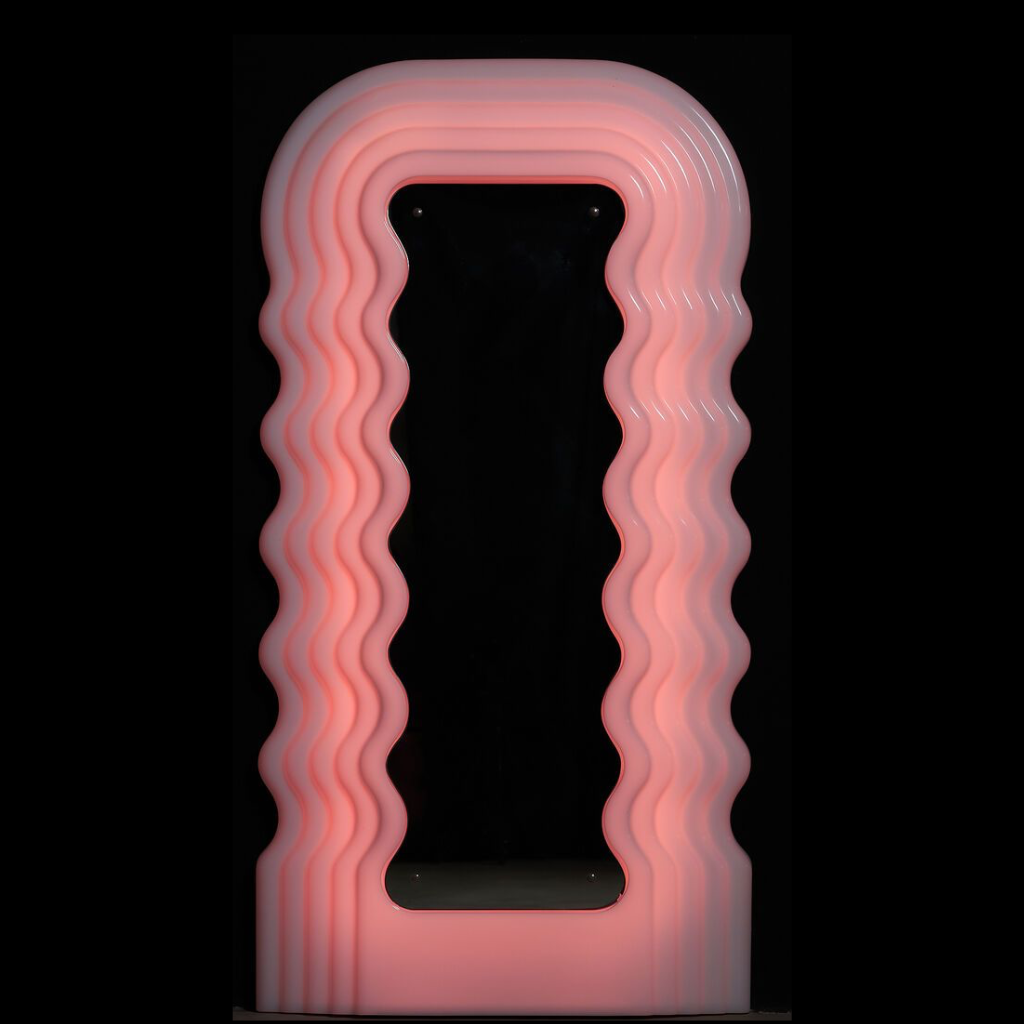 Wavy Neon Mirror