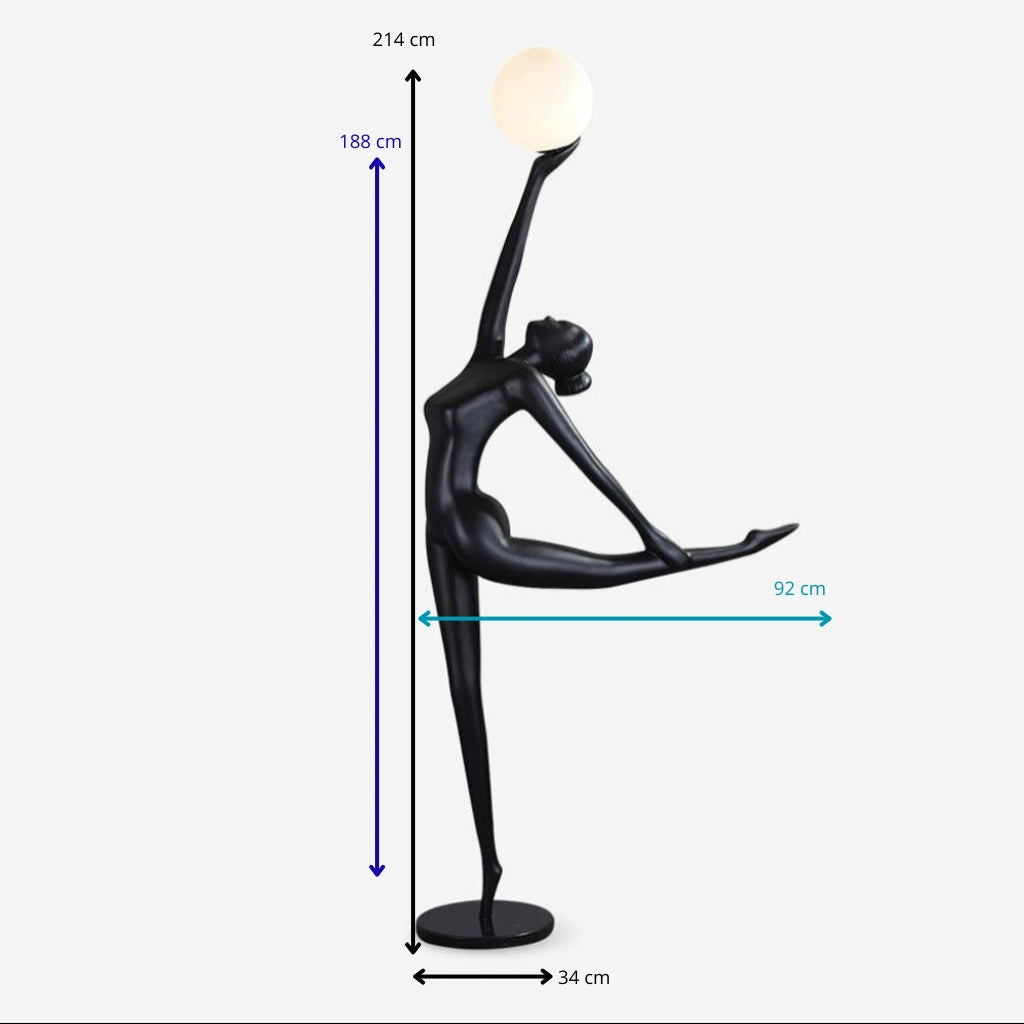 Lampe au sol de gymnaste
