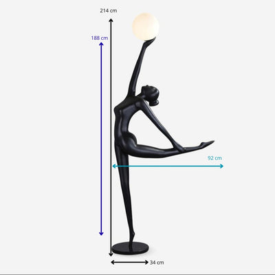 Lampe au sol de gymnaste