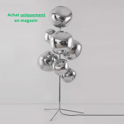 Lampe au sol chromé