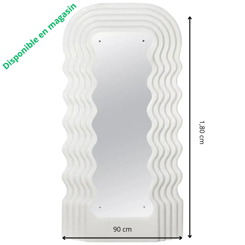 Wavy Neon Mirror