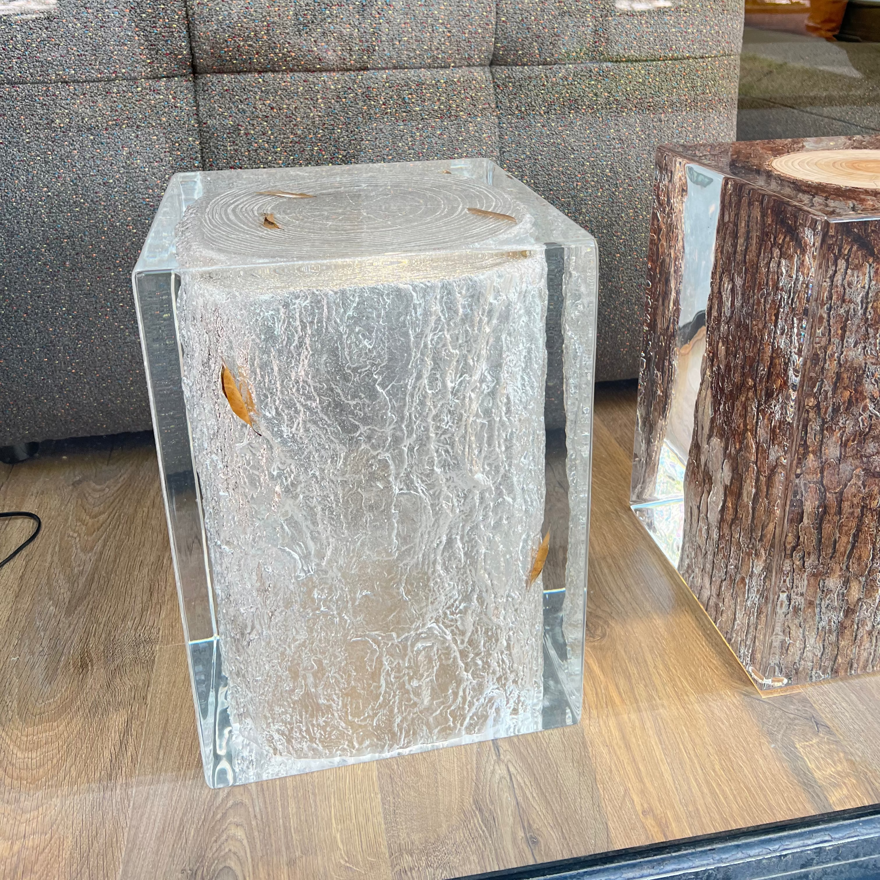 Tabouret en acrylique