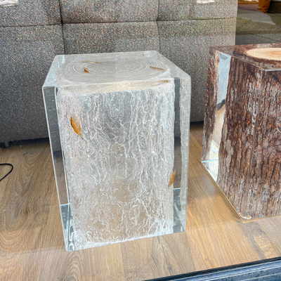 Tabouret en acrylique